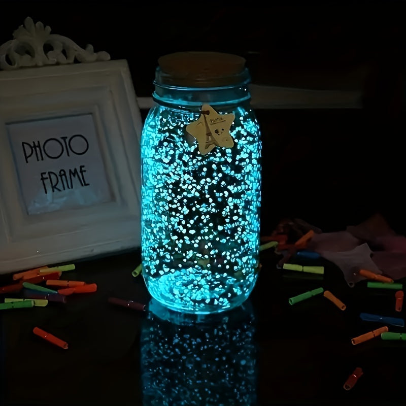 1000pcs Luminous Stones, Resin Glow In The Dark Rocks For Halloween Decor, Micro Landscape, Bonsai Decor, Pathway, Aquarium, Lawn, Yard, Fall Decor